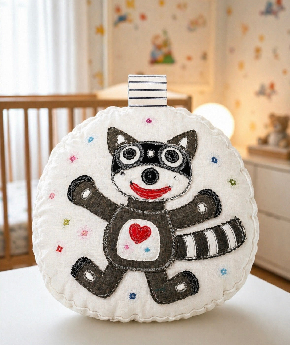 Rascal the Raccoon Pillow…Coming Soon!!