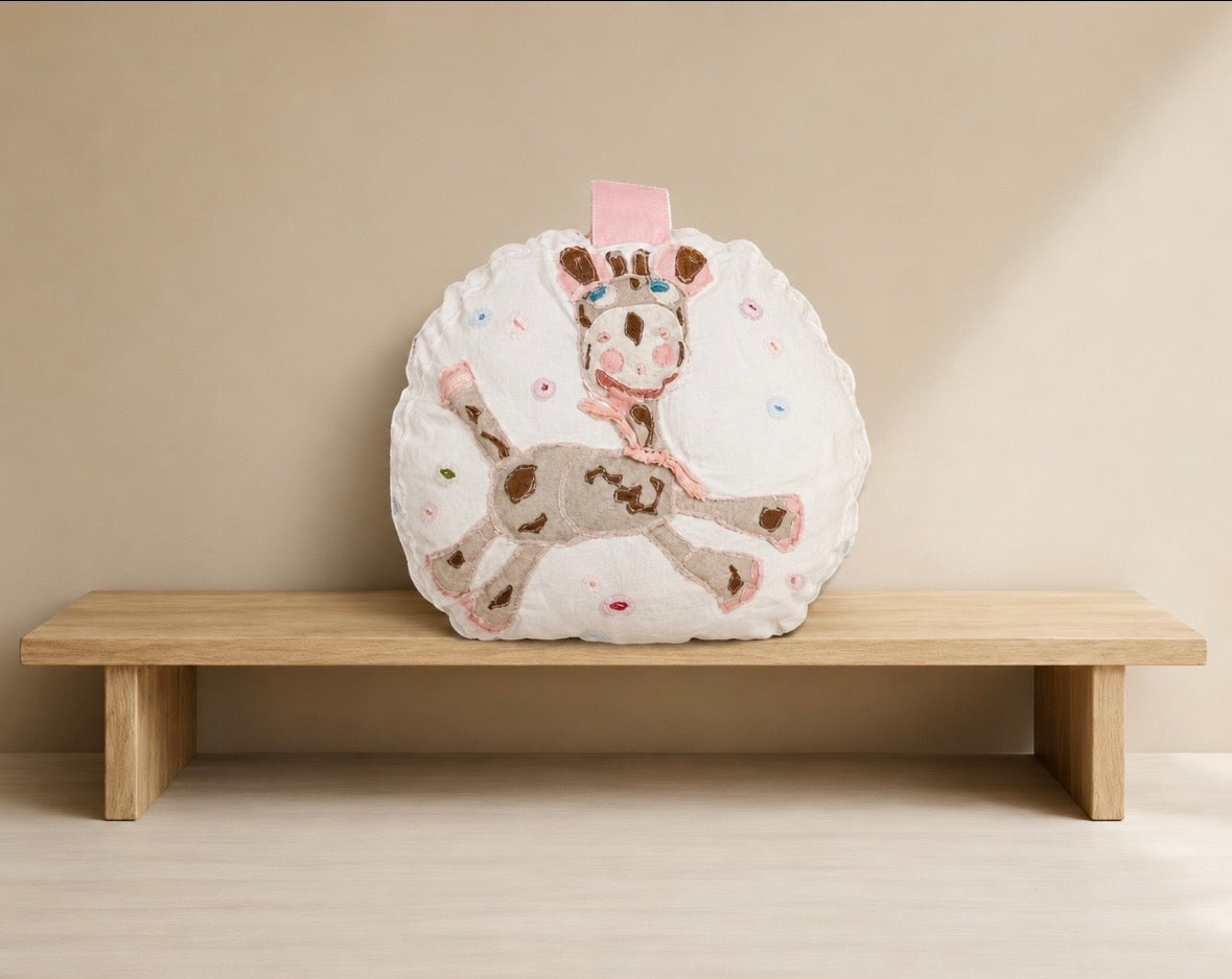Wobbles the Giraffe Pillow
