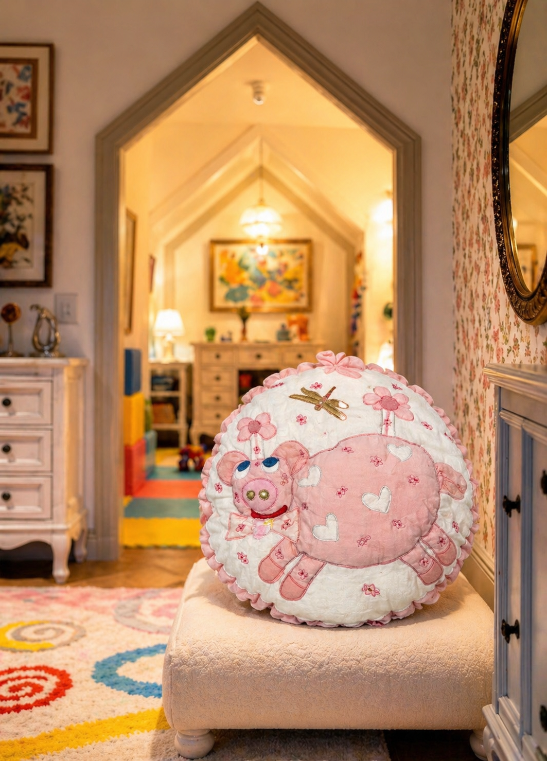 Petal the Piggy Pillow