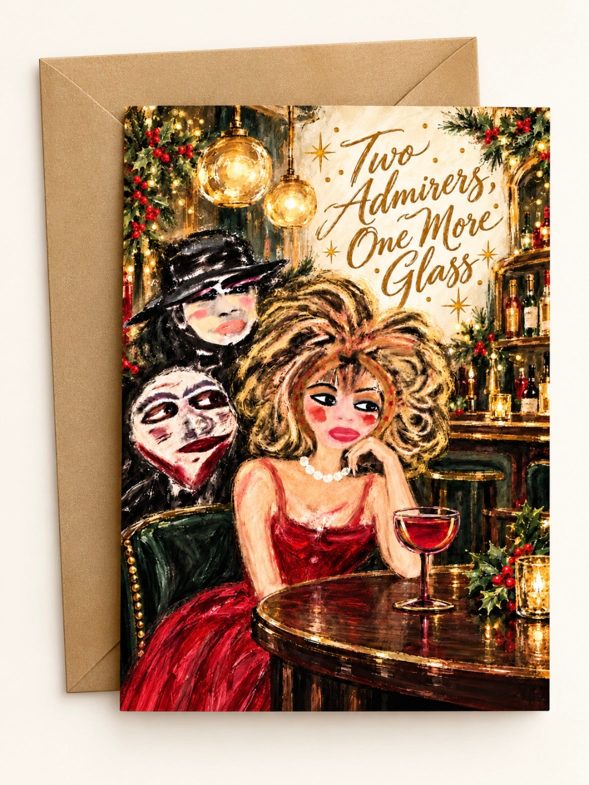 Two Admirers One More Glass of Wine