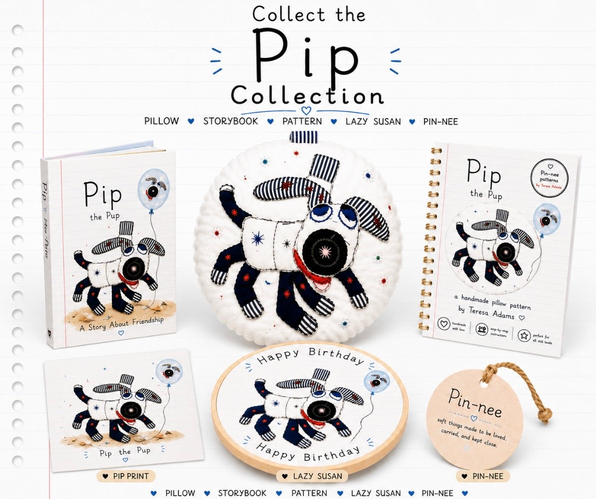 Pip the Pup Pillow