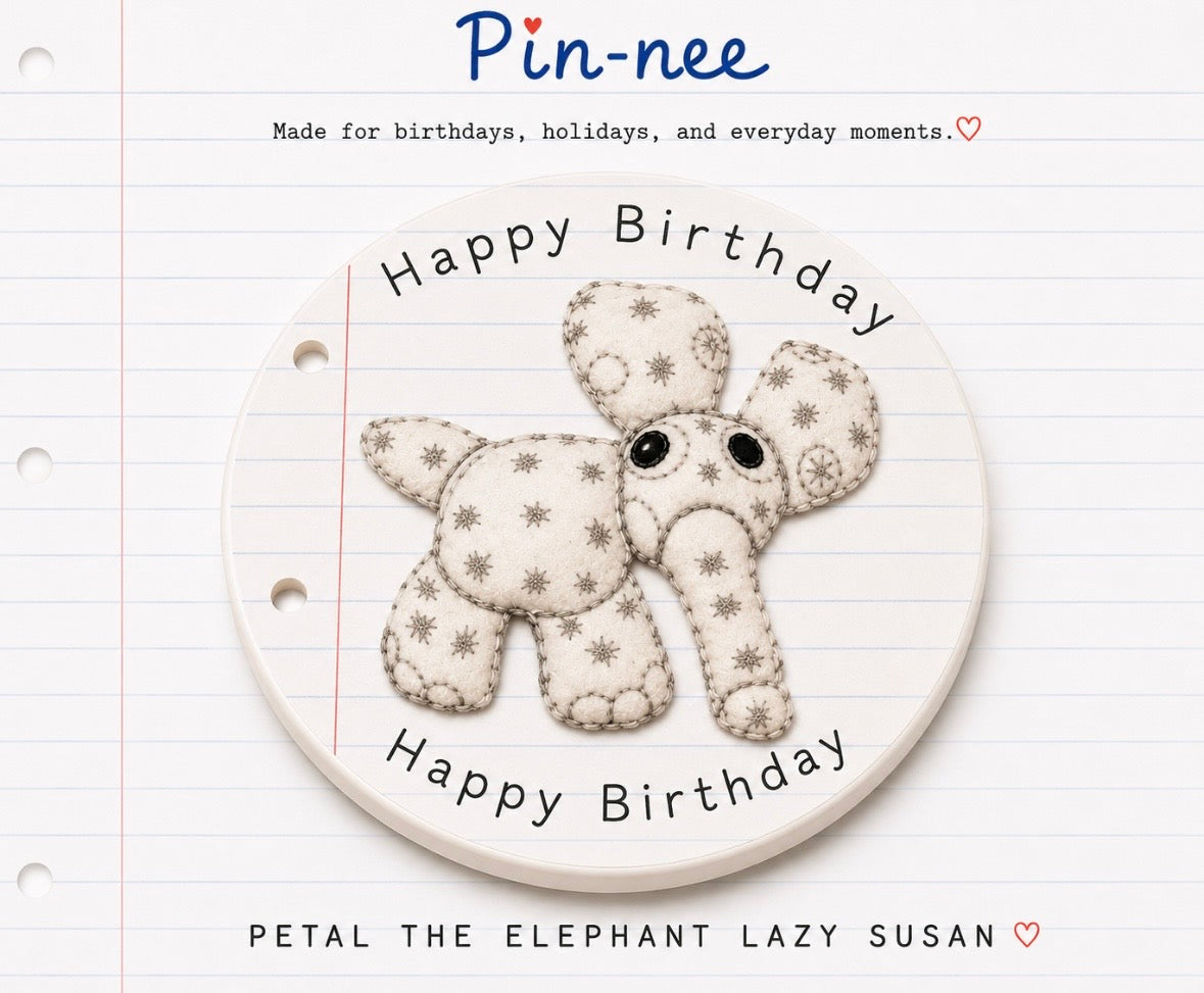 Poppy the Elephant lazy Susan