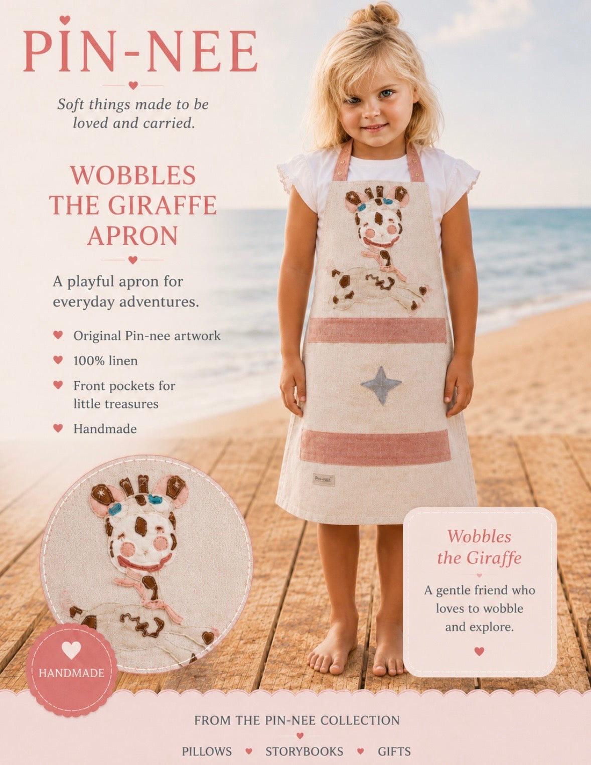 Wobbles the Giraffe Apron
