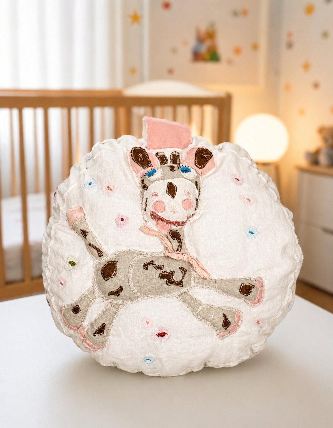 Wobbles the Giraffe Pillow