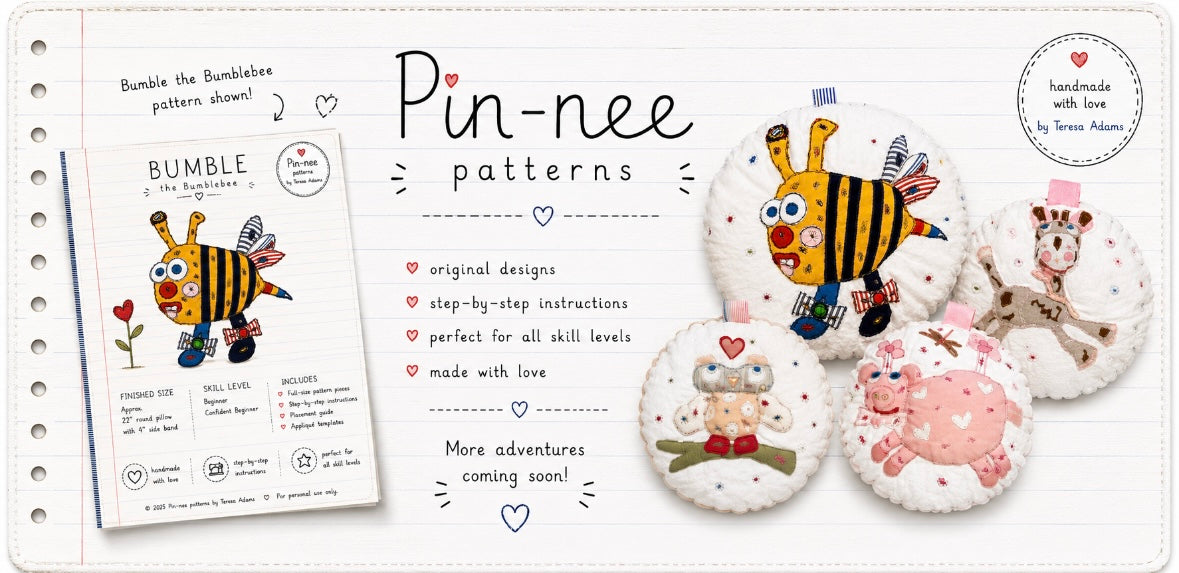 Pin-nee Bumblebee Sewing Pattern PDF