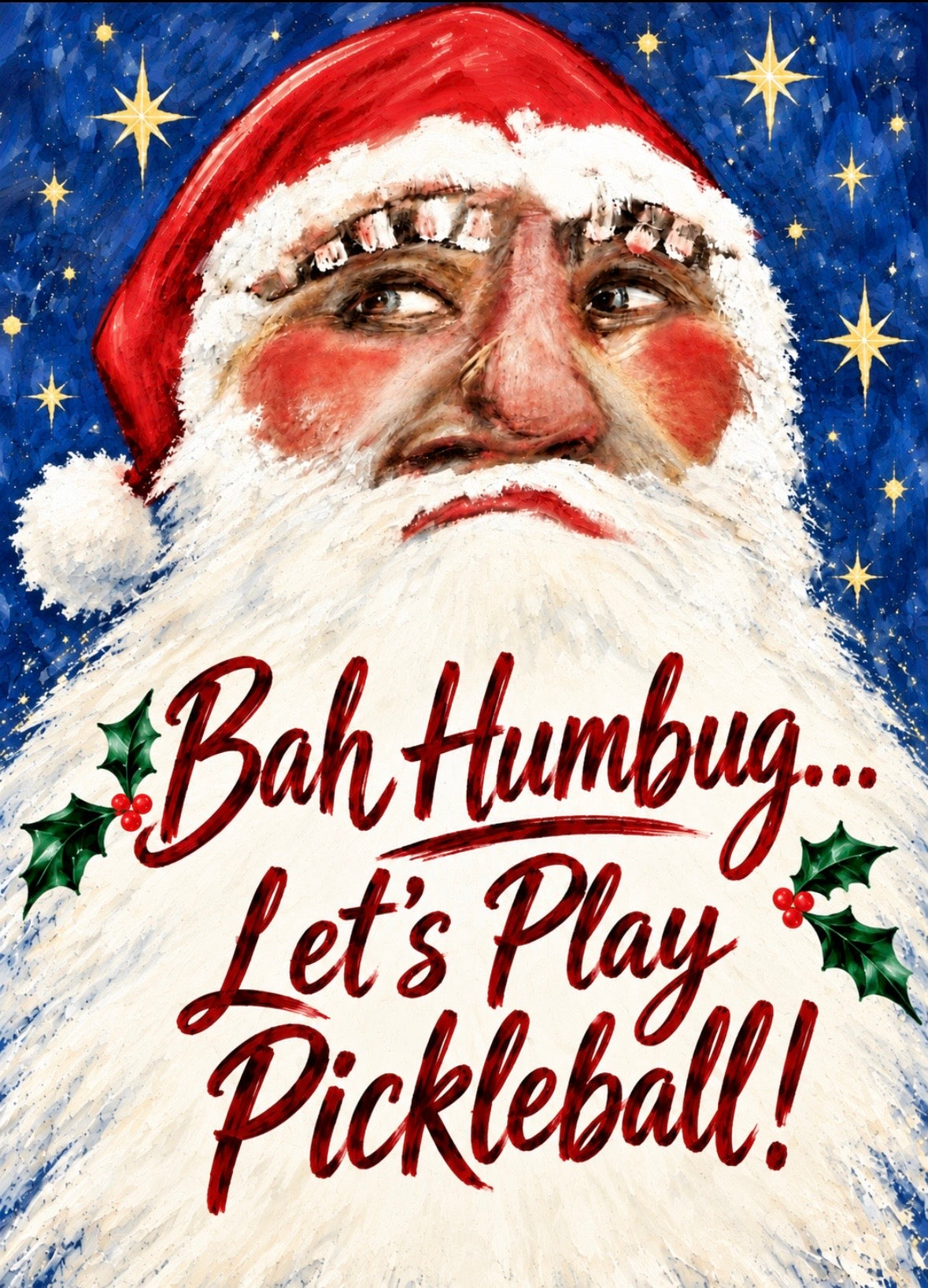Ba Humbug Let’s Play Pickle Ball