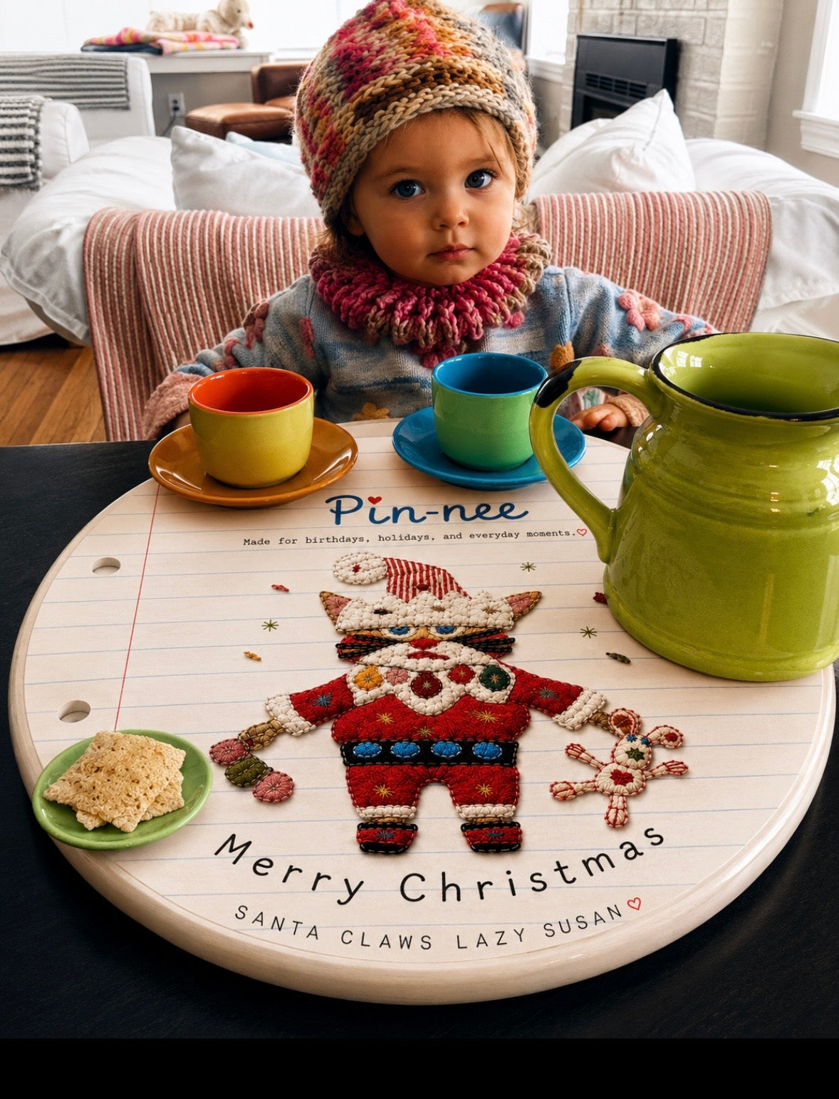 Santa the Kitti Lazy Susan