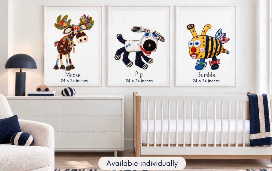 Art Prints …… Moose, Pip & Bumble