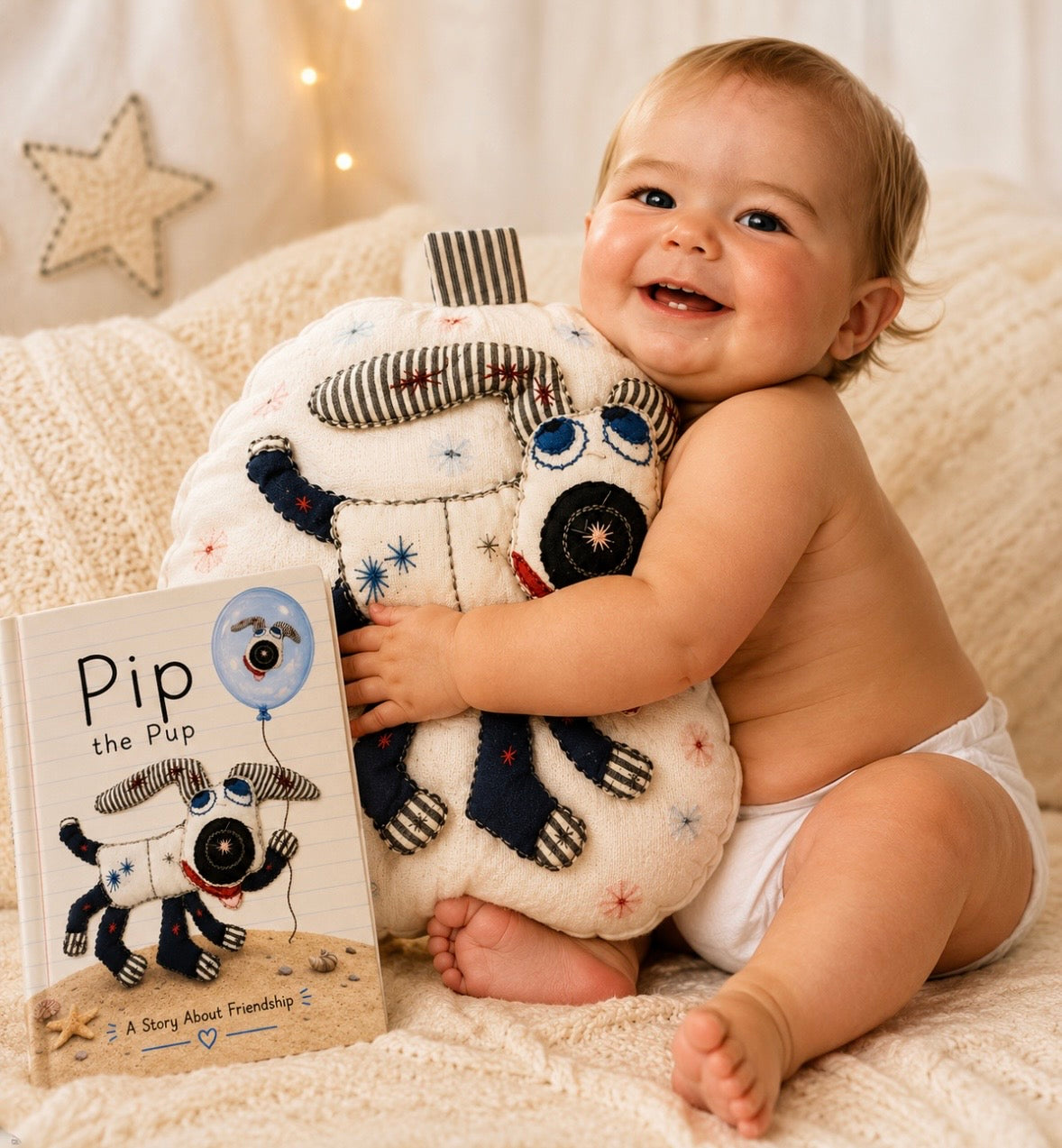 Pip the Pup Pillow