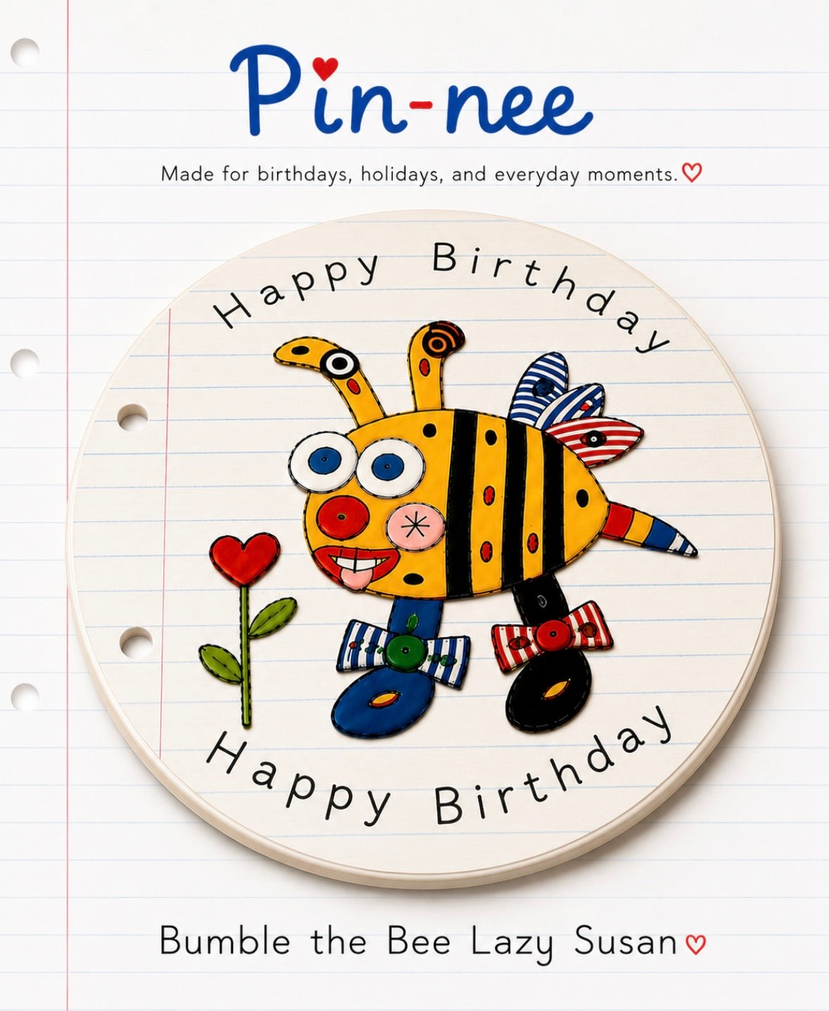 Bumble the Bumblebee Lazy Susan