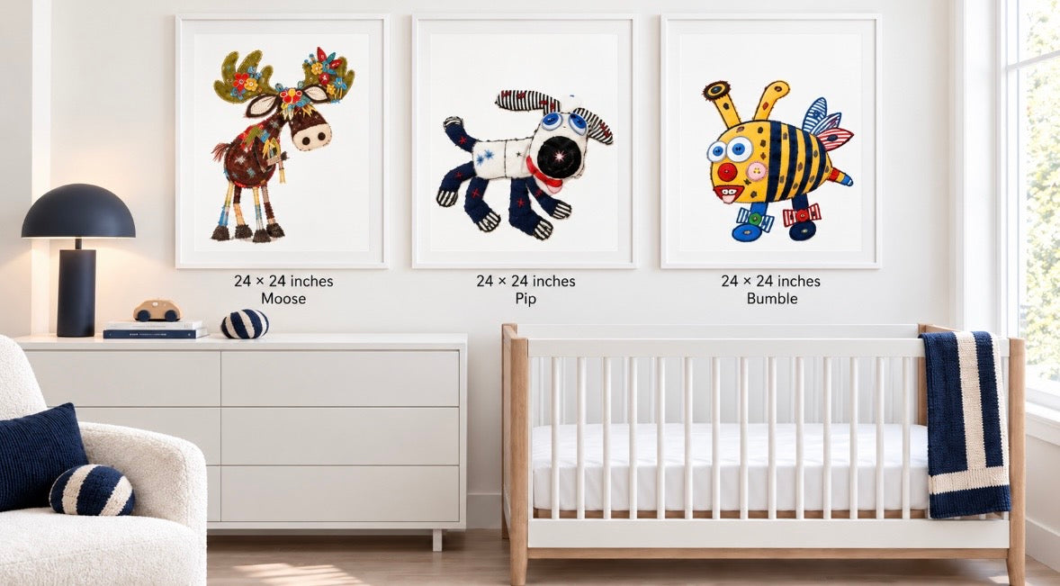 Art Prints …… Moose, Pip & Bumble