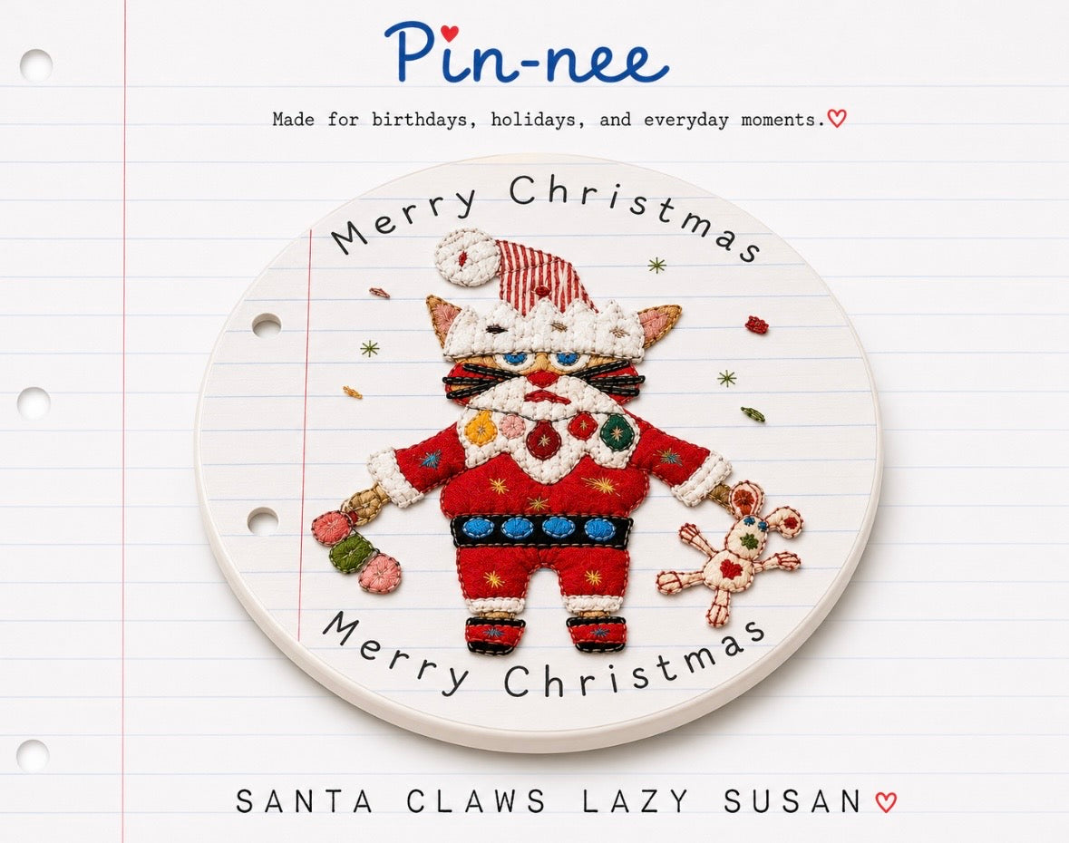 Santa the Kitti Lazy Susan