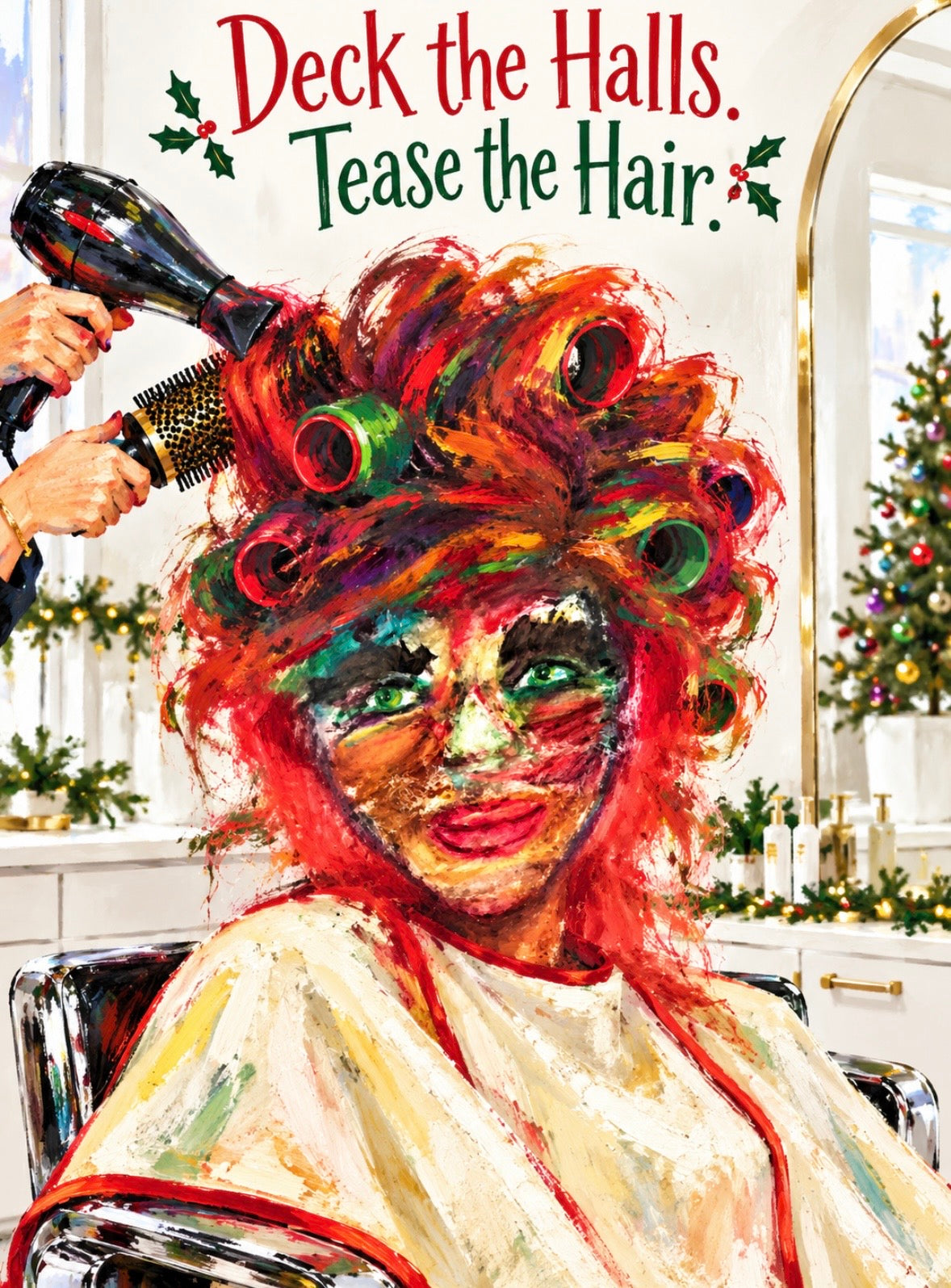 Deck the Halls Tease the Hair