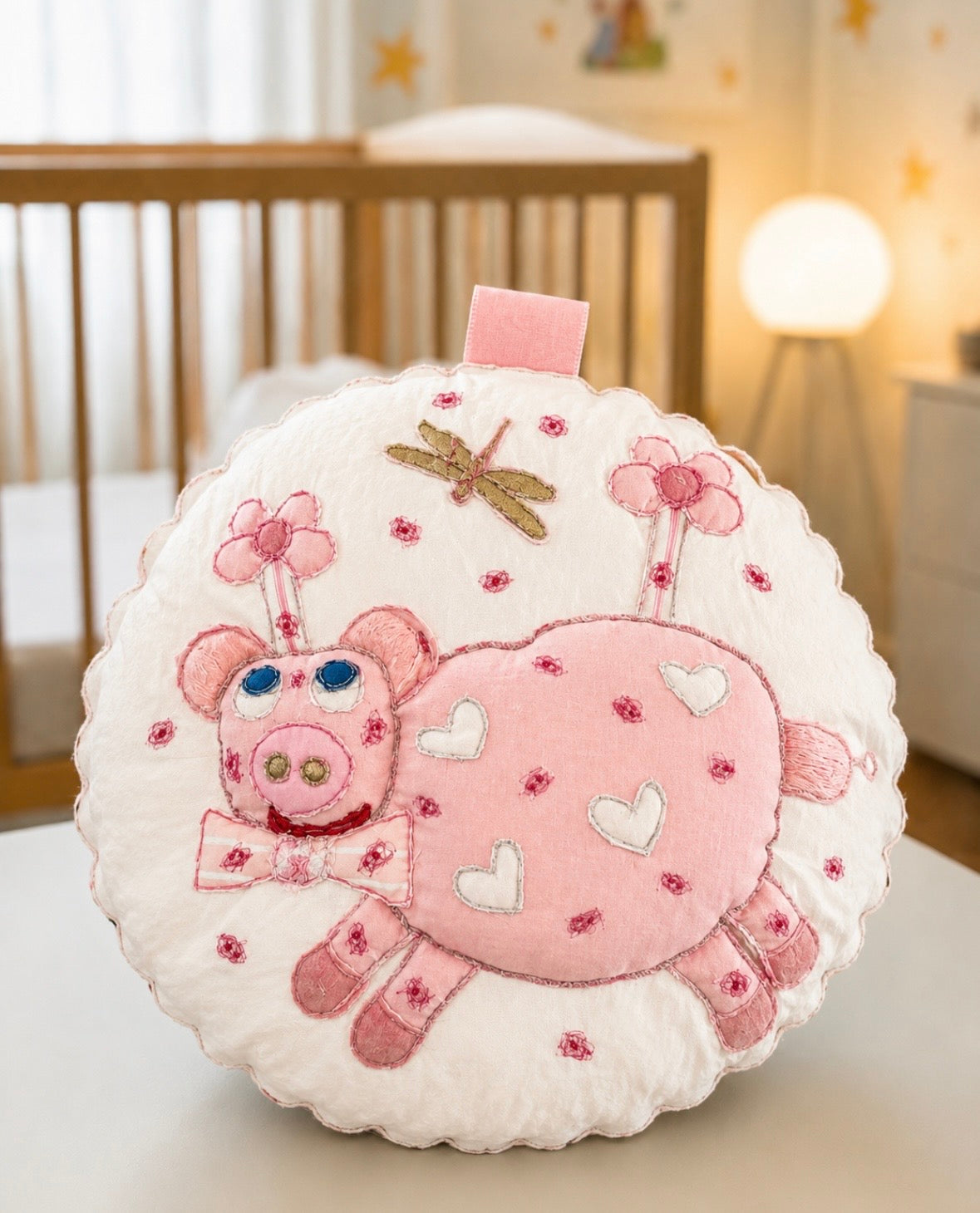 Petal the Piggy Pillow