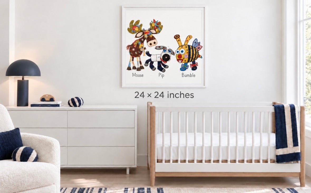Art Prints …… Moose, Pip & Bumble