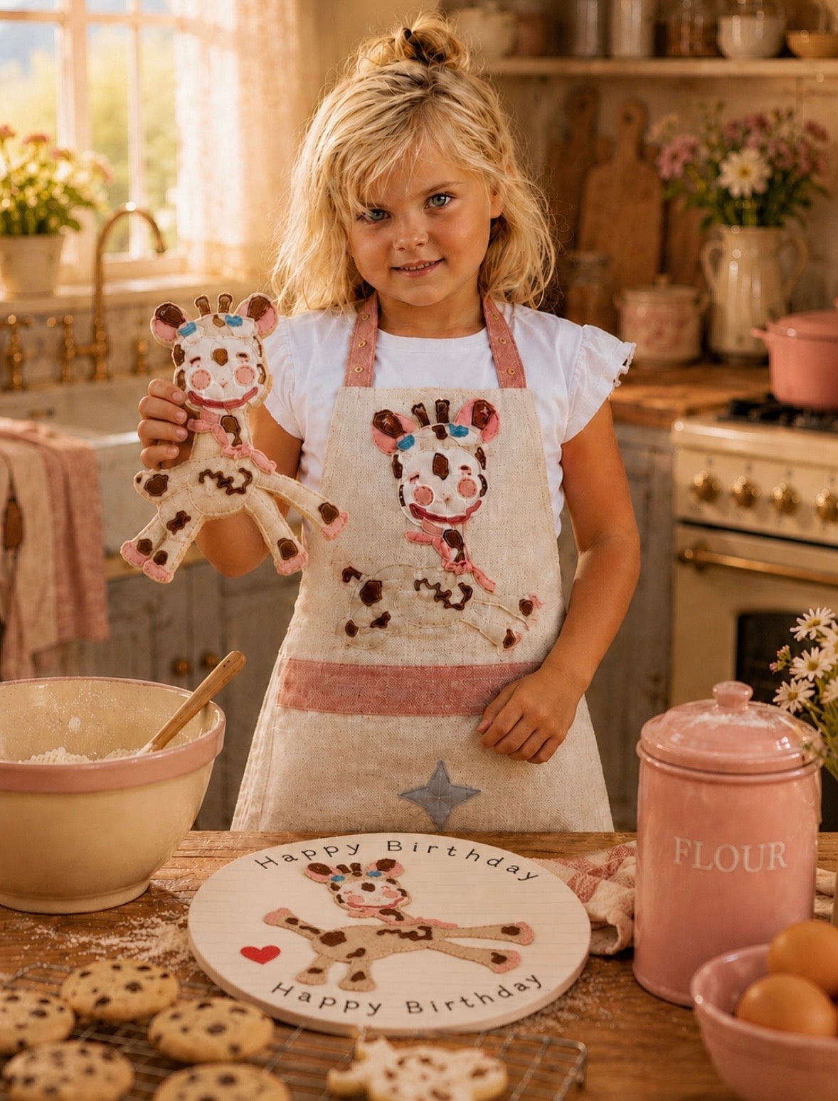 Wobbles the Giraffe Apron