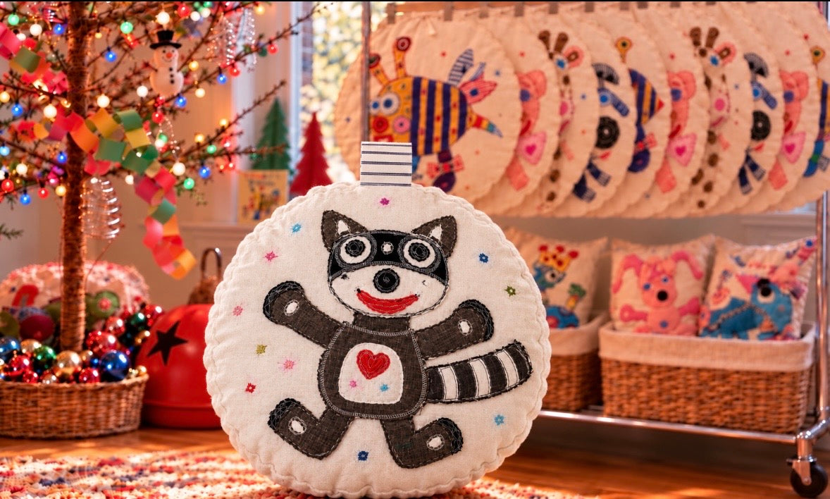 Rascal the Raccoon Pillow…Coming Soon!!