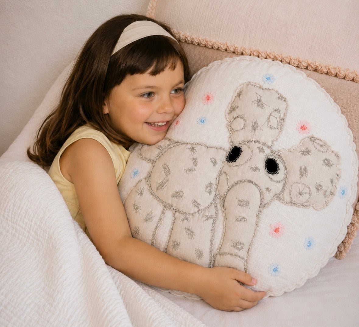 Poppy the Elephant Pillow