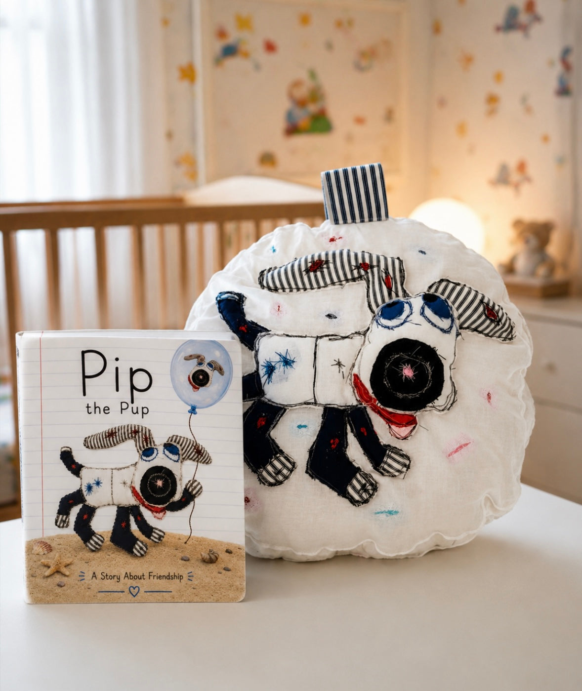 Pip the Pup Pillow