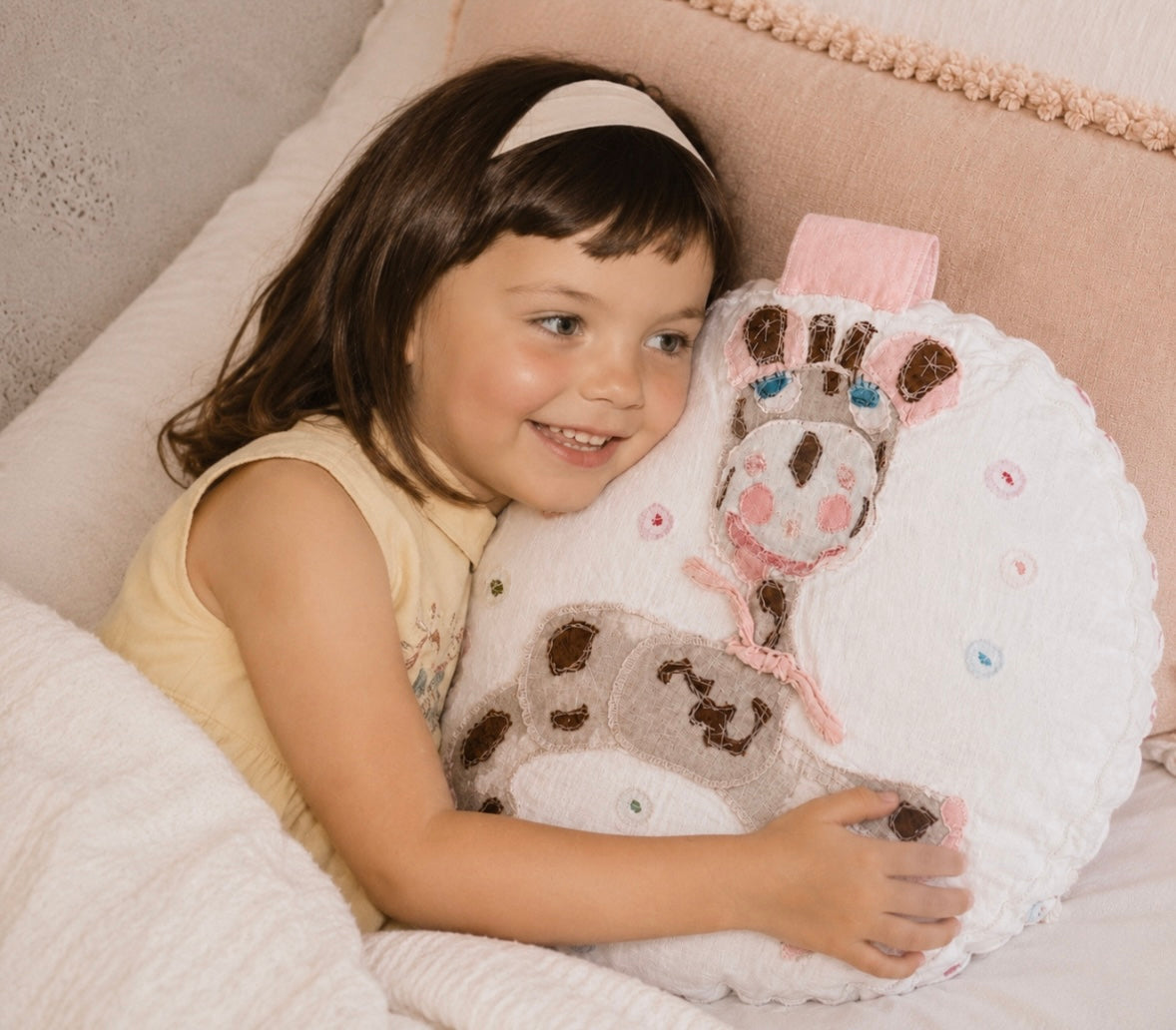 Wobbles the Giraffe Pillow
